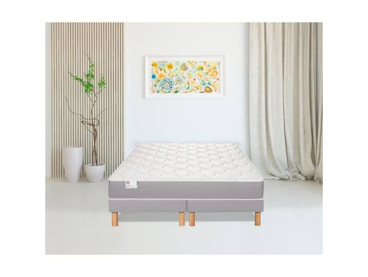 Matelas 90 x 200 SIMMONS - Hauteur 22 cm - Ressorts ensachés - Suspension FullSpring - No Flip - Fabriqué en France - R-SW1