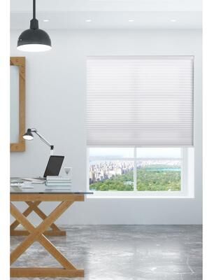 Arlo Blinds Pure White Light-filtering Cordless Cellular Shades