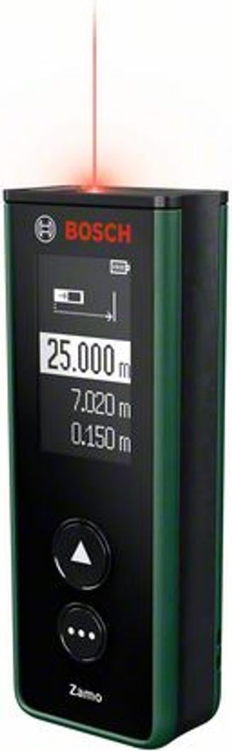 Bosch Zamo 4 set laser afstandsmeter met groene laser en oplaadbare accu