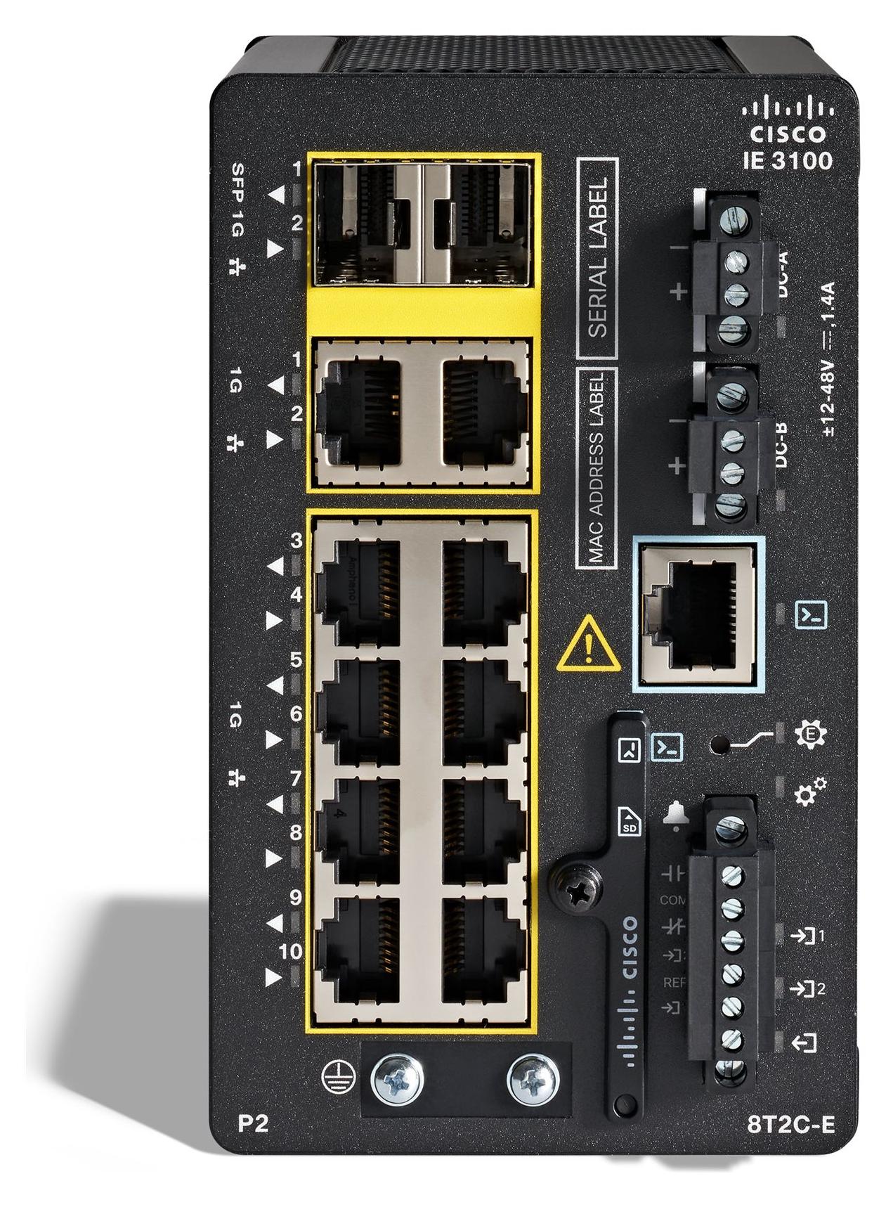 Cisco Catalyst IE3100, Managed, L2, Gigabit Ethernet (10/100/1000), Power over Ethernet (PoE), Rack-Einbau