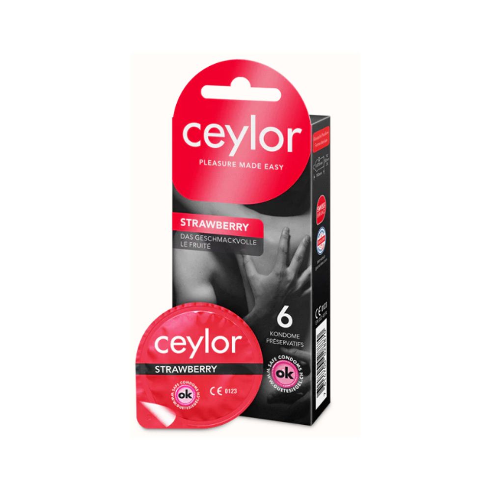 Ceylor Strawberry Präservativ 6 Stk St Kondome