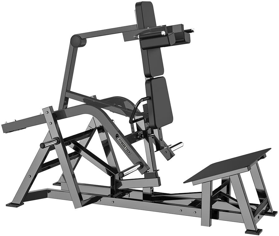 Fitness Tech Máquina Power Squat de Palanca Negra . Negro