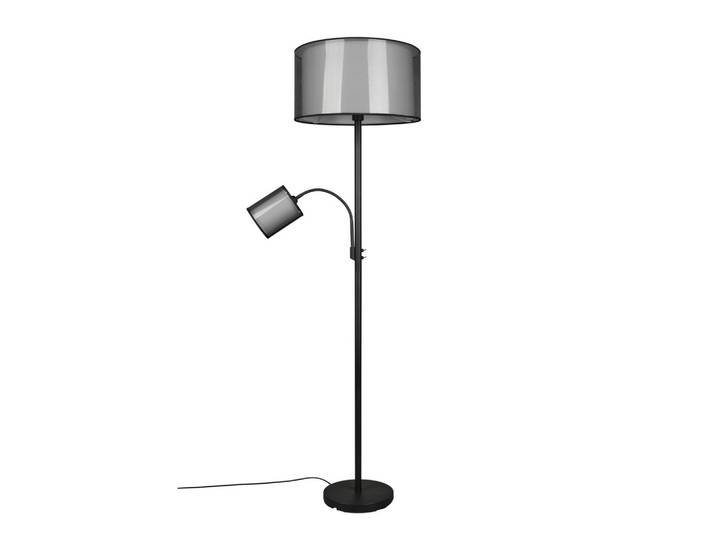 Stehleuchte Burton Grau/Schwarz max. 40/60 Watt