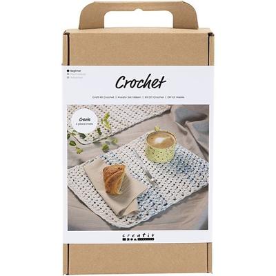 Creativ Company DIY Sets Stricken & Häkeln Kreativ Set Häkeln, Tischset, Kreativ Box