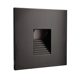 Deko-Light Abdeckung eckig schwarz Stufe für Alwaid 930487
