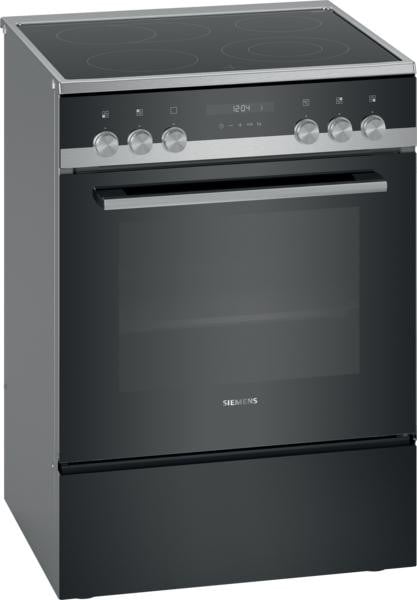 Siemens HK9S5A240 IQ500 Elektroherd mit Glaskeramik-Kochfeld freistehend edelstahl