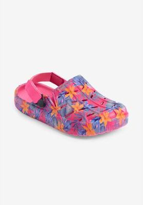 Wide Width Women's The Rubber Clog by Comfortview in Hula Palm (Size 12 W)