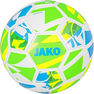 JAKO Fußball Lightball River, 2343-673, Größe 4, 290 Gramm, grün/gelb/blau, Trainingsball
