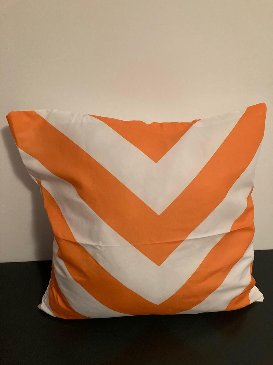Kussenhoes Nordic Geometry Collection Orange Edition - 45 x 45 cm