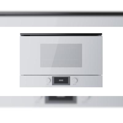 Küppersbusch Kompakte Mikrowelle mit 6 Funktionen und Grill - 38 cm Nischenhöhe und Türanschlag rechts MR6330.0W