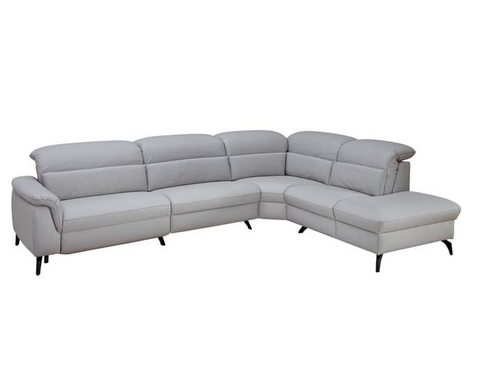 Himolla Ecksofa 1352 SPEKTRA, silber, Leder