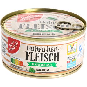 Gut&Günstig Wurstkonserve Hähnchenfleisch, im eigenen Saft, 300 g