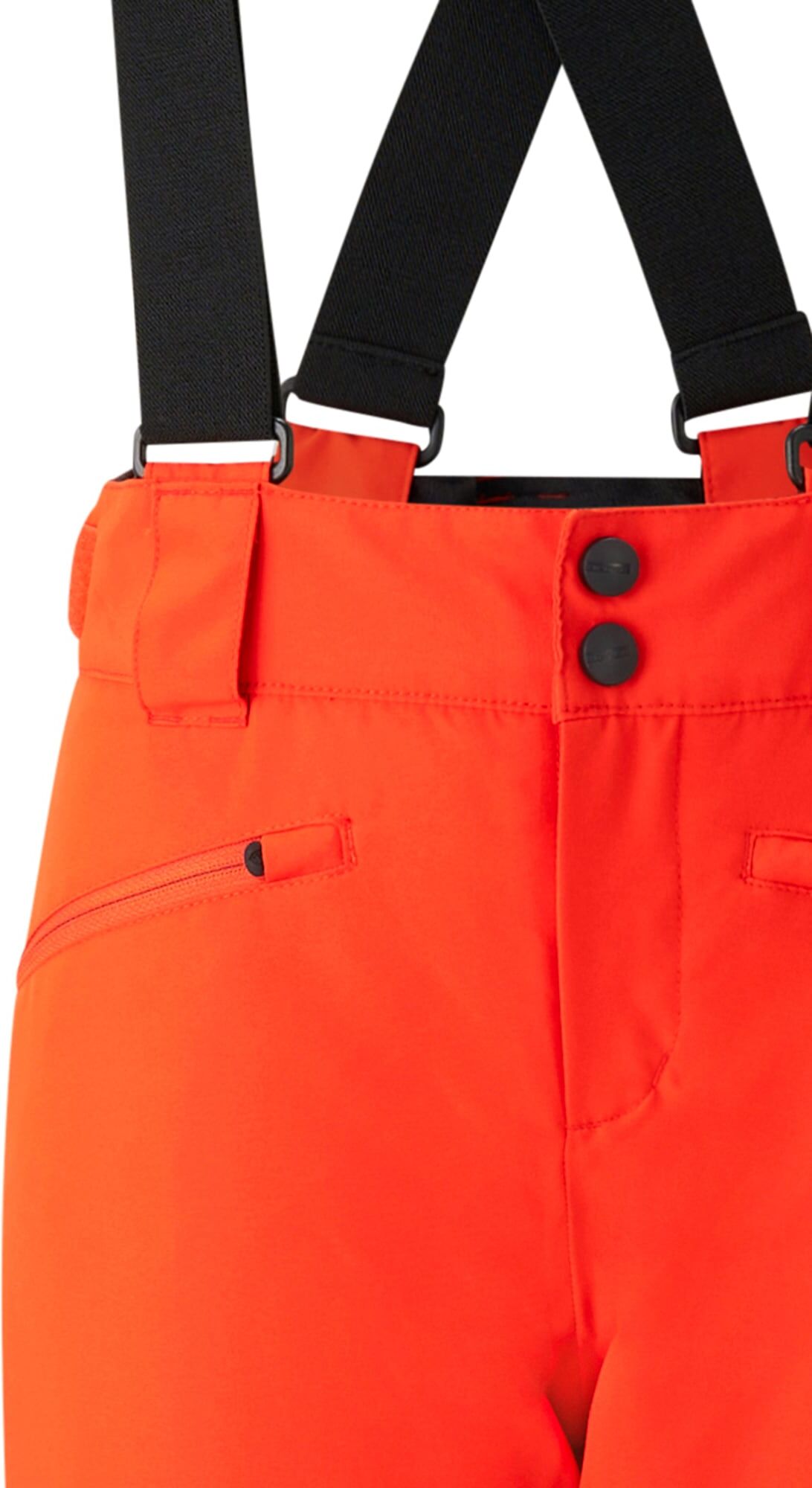 Skihose ZIENER "AXI-Z AQUASHIELD JUNGS", Jungen, Gr. 128, EURO-Grössen, orange (orangerot), Obermaterial: 100% Polyester. Futter: 100% Polyamid. Wattierung: 100% Polyester, Hosen Skihose, wasser-u.winddicht, atmungsaktiv, warm, abnehmbare Träger orangerot