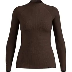 ODLO Damen Bodies (Unterwäsche) lg.Arm Da SEAMLESS PERFORMANCE WOOL, Größe M in Braun Braun