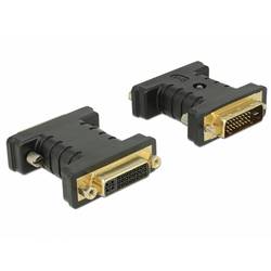 Delock 63313 DVI Adapter [1x DVI-Stecker 24+1pol. - 1x DVI-Buchse 24+5pol.] Schwarz 0 m