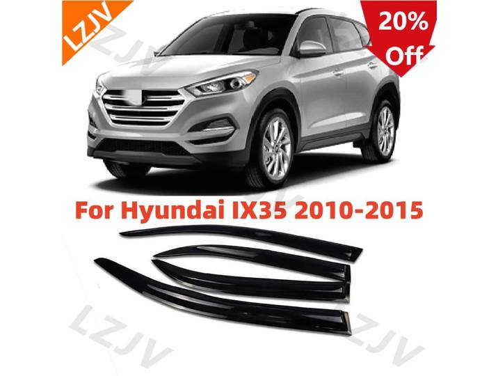 Visières de fenêtre pour Hyundai IX35 2010 – 2015, accessoires de voiture, protection contre la pluie et le soleil, déflecteur de vent, pare-froid, moulage mince Tr, nouveau