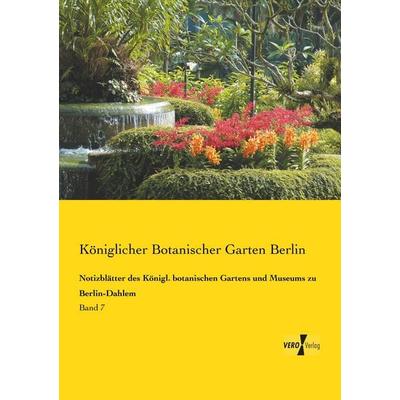 Notizblätter des Königl. botanischen Gartens und Museums zu Berlin-Dahlem, Taschenbuch von , BoD - Books on Demand, 978-3-95738-690-8