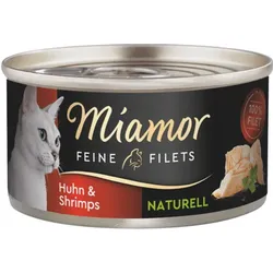 Miamor Feine Filets Naturelle Huhn&Shrimps 24x80g Dose