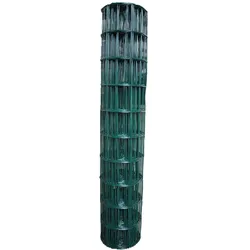 Vago-Tools Maschendrahtzaun Zaun Gartenzaun 100x50 mm Maschinengeflecht 1,25x 25m