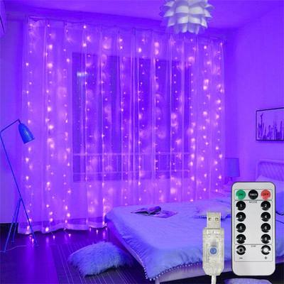 Uplift Picks Dreamy USB Curtain Lights With Remote For Effortless Room Ambiance Transformation purple 3x3m 300leds