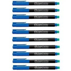 FABER-CASTELL Multimark 1513 F permanent Folienstifte 0.6 mm Blau