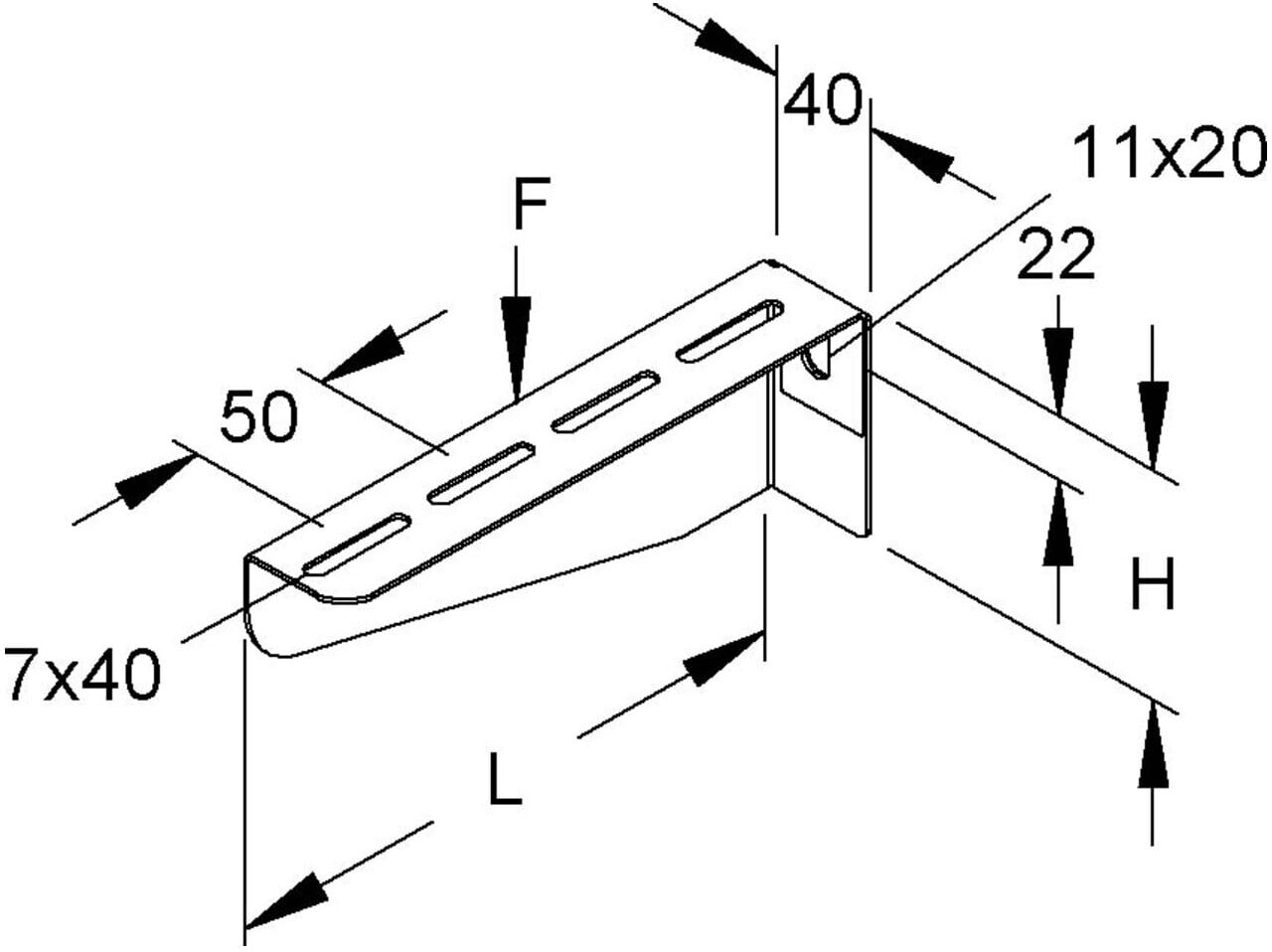 Niedax Wandausleger KTAL 200)