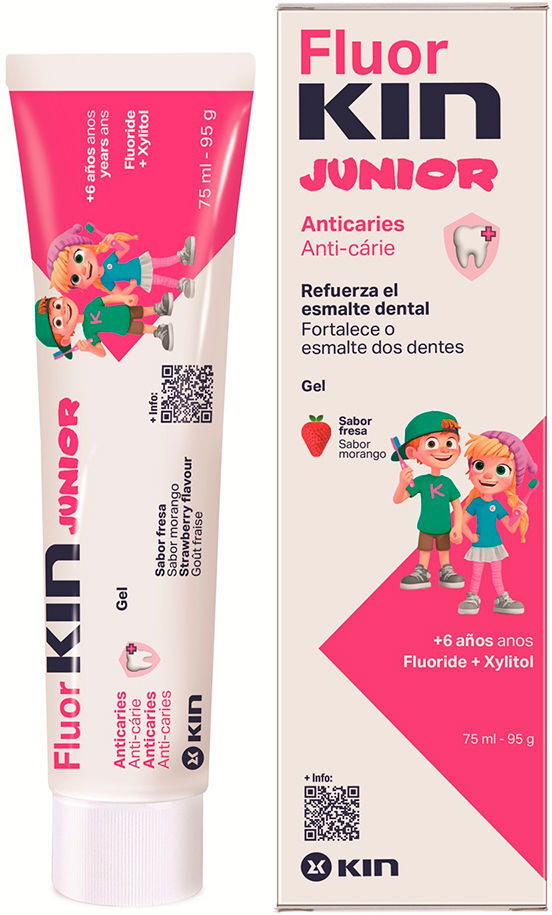 Fluorkin Junior gel dentífrico #fresa