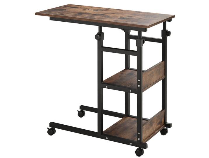 Jamb Beistelltisch Braun, Holz, Metall, 80x82x40 cm, Wohnzimmer, Wohnzimmertische, Beistelltisch