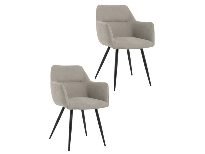 Lina® Esszimmerstuhl Nova Esszimmerstühle 2er Set – Modern, Komfortabel & Stilvoll (2er Set, 2 St), Ergonomisch geformt, moderne Rautensteppung, Stoffbezug