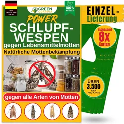 Green Guardia Schlupfwespen gegen Lebensmittelmotten – zur Ergänzung (Einzellieferung) - 8