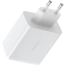 Baseus Wall charger OS-Cube Pro 2xUSB-C + USB, 65W (white) (65 W, 3 Ports), USB Ladegerät, Weiss