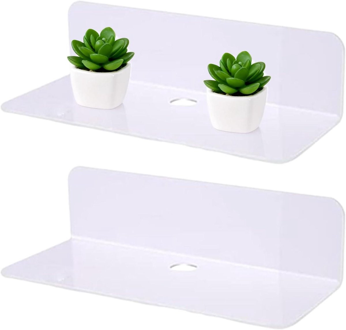 Drijvende wandplanken set met geïntegreerde verlichting voor de badkamer, woonkamer of keuken