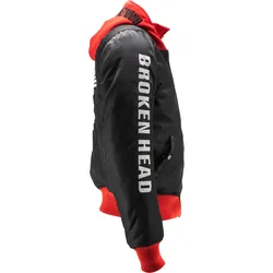 Broken Head Bomberjacke BND Logo Schwarz-Rot L