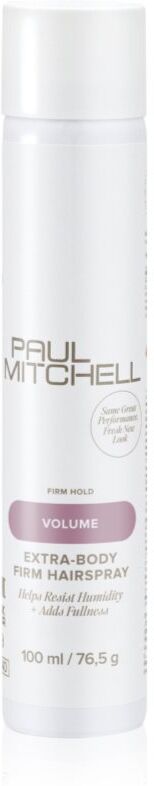 Paul Mitchell Volume Extra-Body Firm Hairspray laque cheveux fixation forte pour donner du volume et de la brillance 100 ml