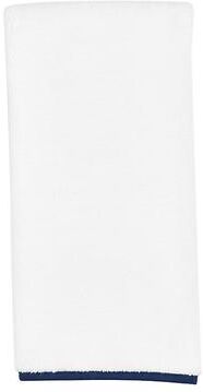 Suzanne Kasler Trimmed Towel Collection - Indigo, Set/2 Washcloths - Ballard Designs