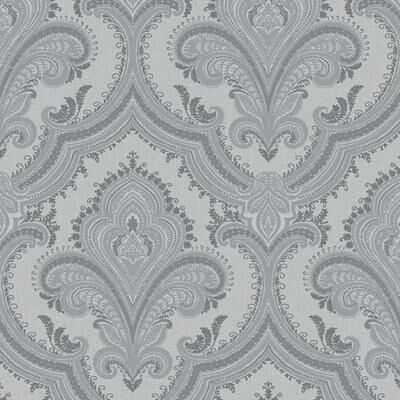 Veer Decor Traditional Damask Silver Wallpaper
