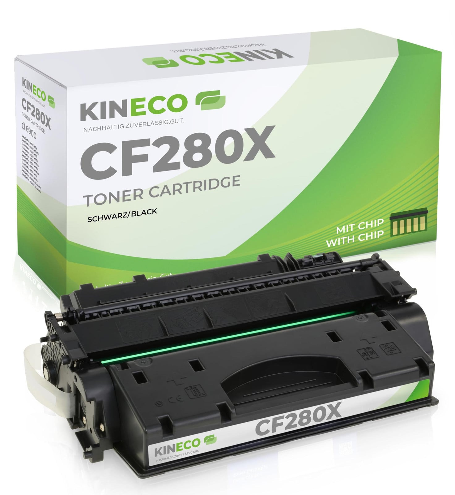 Kineco Tonercartridge compatibel met HP CF280X LaserJet Pro 400 M401dn, M401dw, MFP M425dn, M425dw - Zwart - Opbrengst: 6.900 pagina's