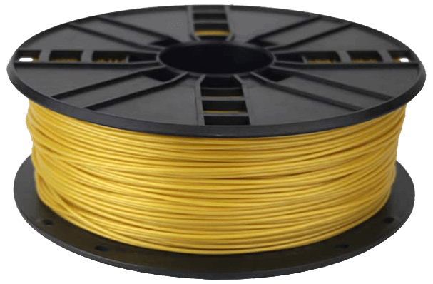 Ampertec 3D-Filament PLA gelbgold 1.75mm 1000g Spule 3DPLA1000YGO1AM