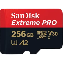 SanDisk Extreme® PRO microSDXC Speicherkarte 256GB mit SD-Adapter