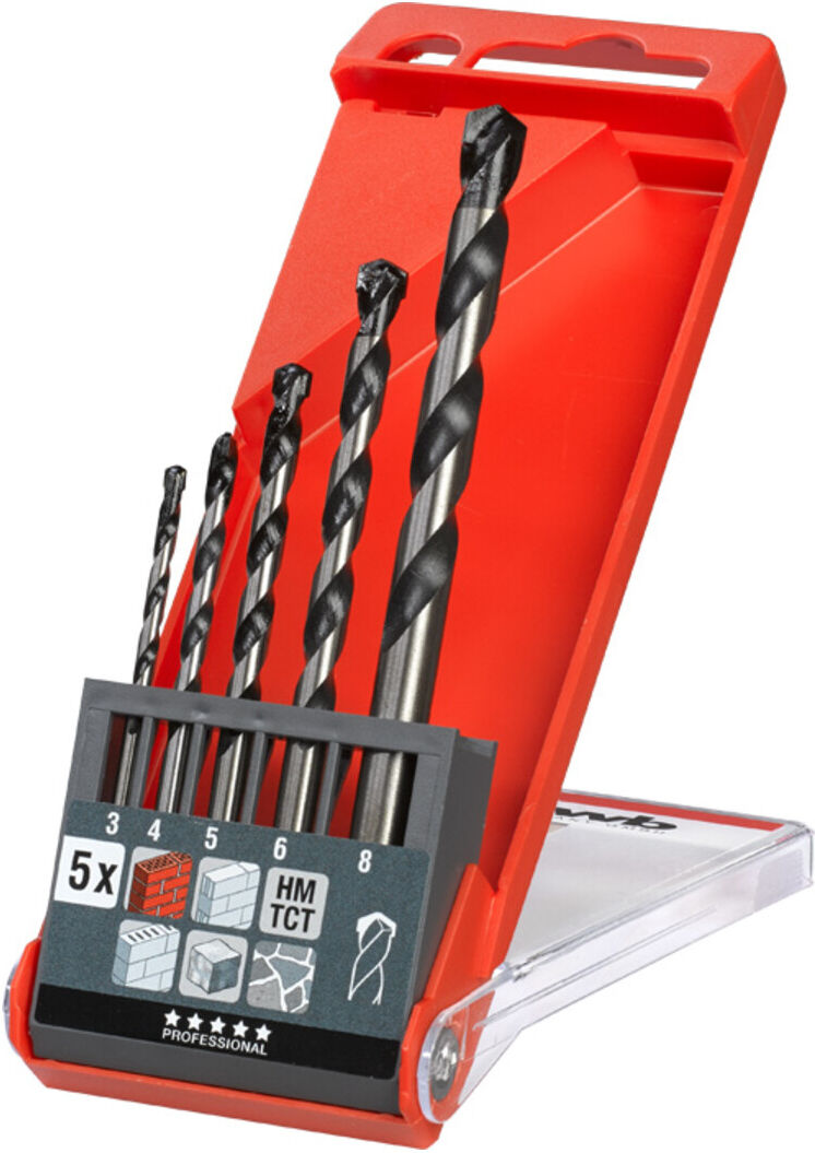 kwb ROCKER Bohrer-Kass. 3-8, 5-tlg (44300)