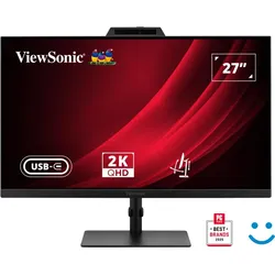 ViewSonic VG2741V-2K Monitor mit Hello-zertifizierter Webcam 68,6 cm (27")