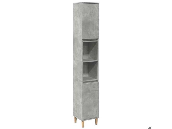 Bonne qualité - Armoire de rangement Armoire de salle de bain et WC - BONNIE - gris béton 30x30x190cm DECO M2500753
