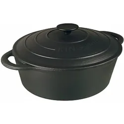 Kinghoff Cast iron frying pan 29cm 4,5L KH-2255, Pfanne + Kochtopf, Schwarz