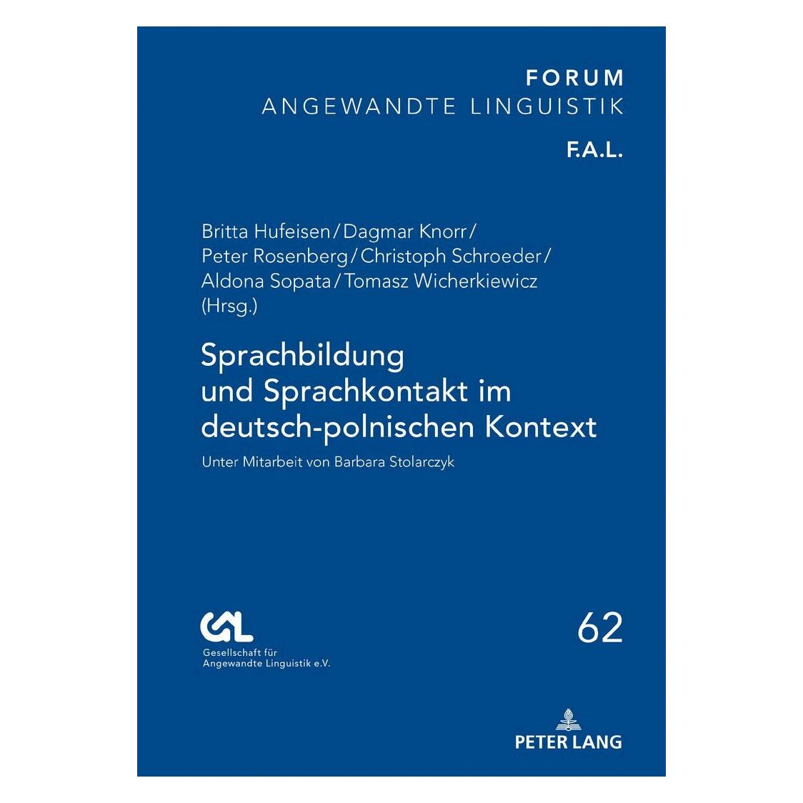Peter Lang Sprachbildung und Sprachkontakt im deutsch-polnischen Kontext (Deutsch, Hardcover, Aldona Sopata, Britta Hufeisen, Christoph Schroeder, Dagmar Knorr, Peter Rosenberg, Tomasz Wicherkiewicz) (38983485)
