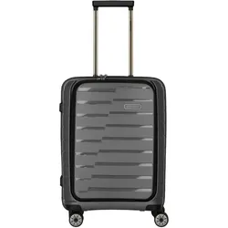 Travelite AIR BASE Trolley S m. Vortasche (4 Räder) - Anthrazit Koffer24