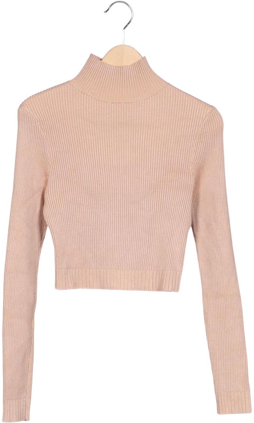 Missguided Damen Pullover, Beige, Gr. EU 38, kein / Etikett - Second Hand