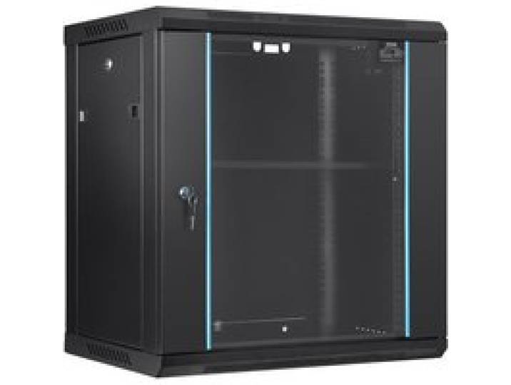 VEVOR Armoire de Serveur Réseau 12U Boîtier de Serveur Montage Mural Profondeur 394 mm Charge 90 kg avec Panneaux Latéraux en Verre Verrouillables pour Équipement Informatique, Appareils Audiovisuels