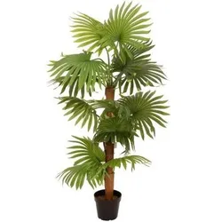 Europalms, Kunstpflanzen, Fächerpalme, Kunstpflanze, 130cm (130 cm)