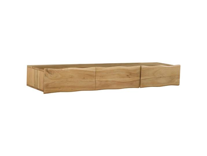 Livetastic Tv-Element, Akazie, Holz, Akazie, vollmassiv, Holz, 3 Schublade(n) Schubladen, 160x22x40 cm, hängend, Wohnzimmer, TV Möbel, TV-Racks
