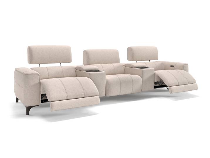 Stoff 3-Sitzer NANTO Kinosofa Relaxsessel Heimkino Lounge-Couch Sofa